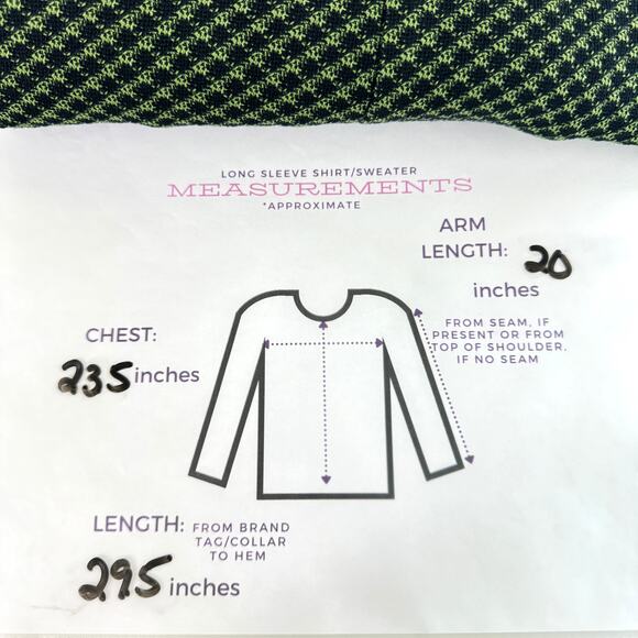 Ming Wang Womens Long Cardigan Knit Sweater Size XL Green Black - Picture 8 of 8